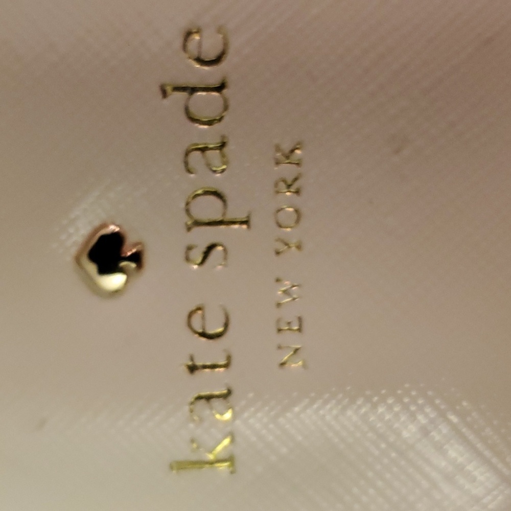 Kate Spade pocket book, white with colored stripes! - Picture 2 of 8